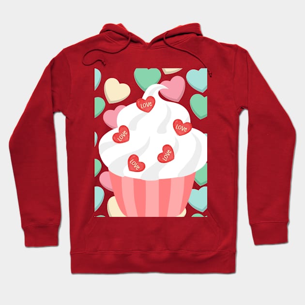 Cupcake Love Hoodie by Lovli Lakin Designs